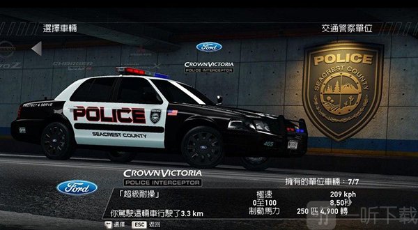 极品飞车14热力追踪重制版福特 Crown Victoria Police Interceptor