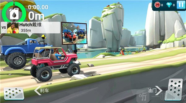 MMX爬坡赛车最新版操作界面