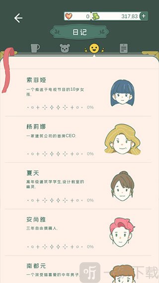 小角落茶馆中文版顾客图鉴
