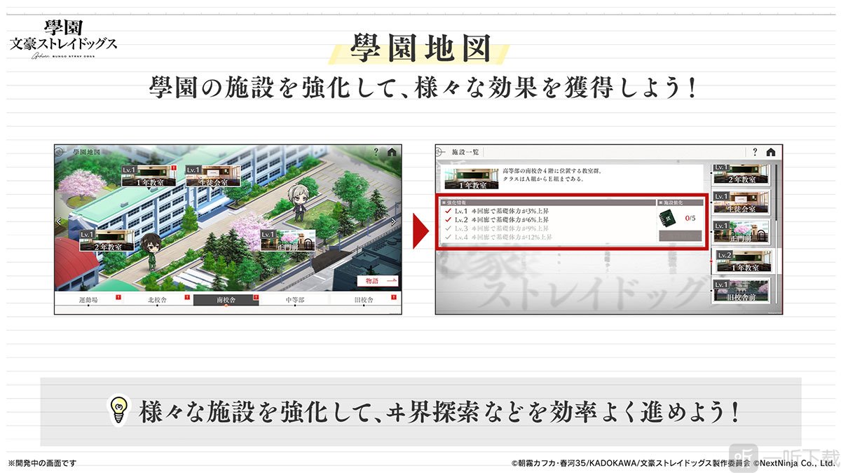 学园文豪straydogs学校设施升级攻略