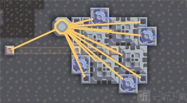像素工厂发电建筑和能量结点连通布局