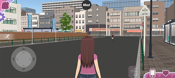 少女都市校门口跟随NPC进入教室场景图