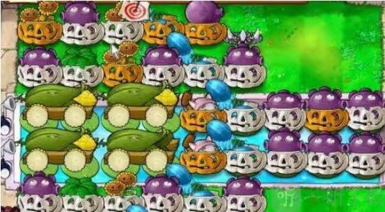 植物大战僵尸无尽版HD多嘴蘑菇四炮阵容