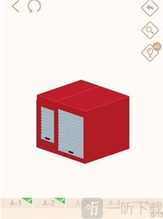 我爱拼模型最新版本消防车A-2拼装界面