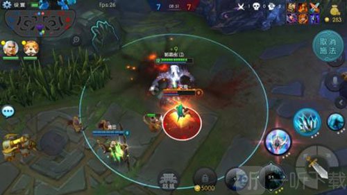 梦三国犀游版AD英雄阵容与对战界面