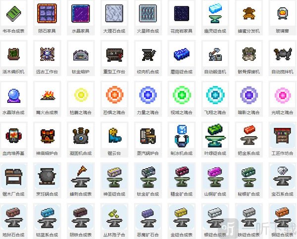泰拉瑞亚playmods合成表总览