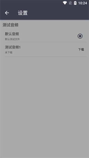TTGK Station测试音频功能界面