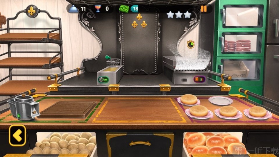 Cruise Chefs后厨制作食物界面