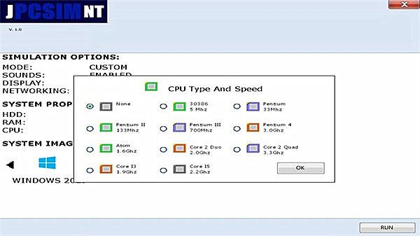 JPCSIM系统模拟器