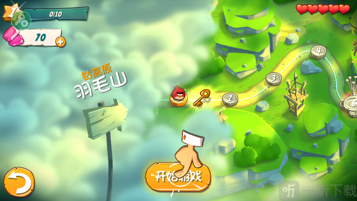 Angry Birds 2羽毛山开始游戏界面
