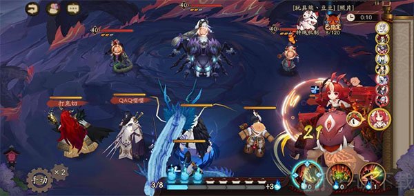 阴阳师华为版巫女大蛇关卡阵容界面