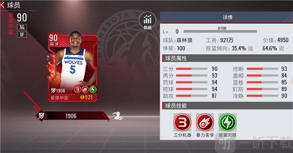 NBA篮球世界球员工资与图鉴降薪界面