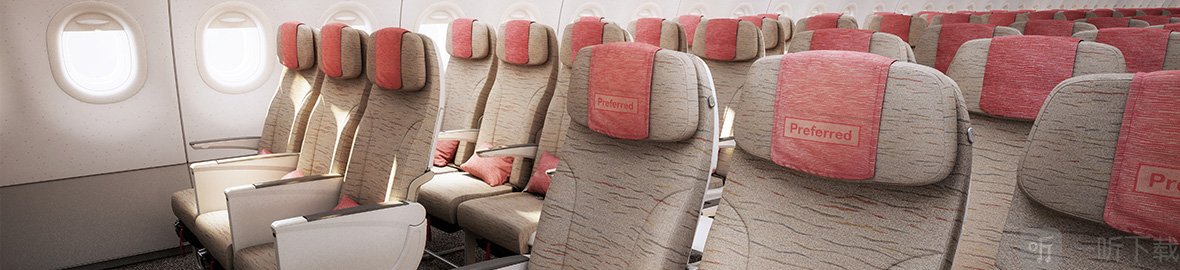 韩亚航空伸腿空间座位展示图