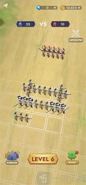 王国冲突战斗模拟兵种搭配战斗画面
