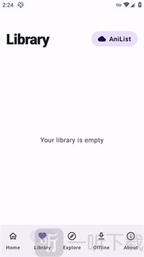 Miko漫画Library书库与AniList入口