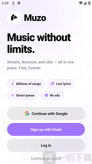 Muzo音乐APP安卓下载免费版-Muzo软件手机版免费下载最新版v1.0.0