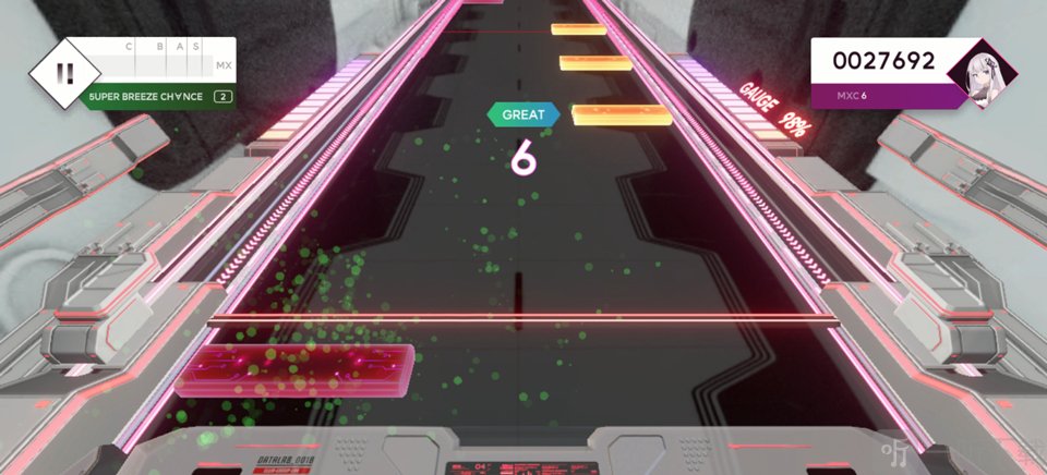 ELLIA音游下落式音符演奏界面