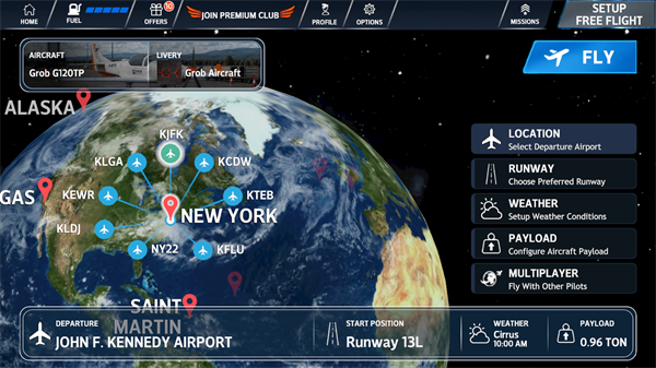 InfiniteFlight开始游戏