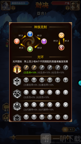 命运战歌破解版英雄职业克制关系图示