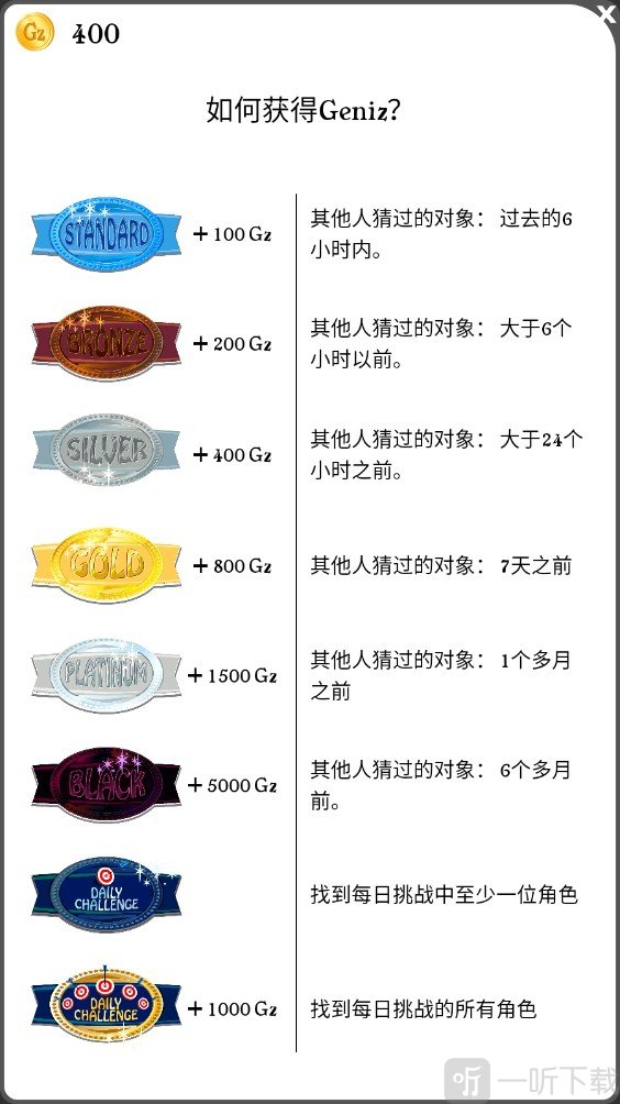 网络天才中文版奖励界面