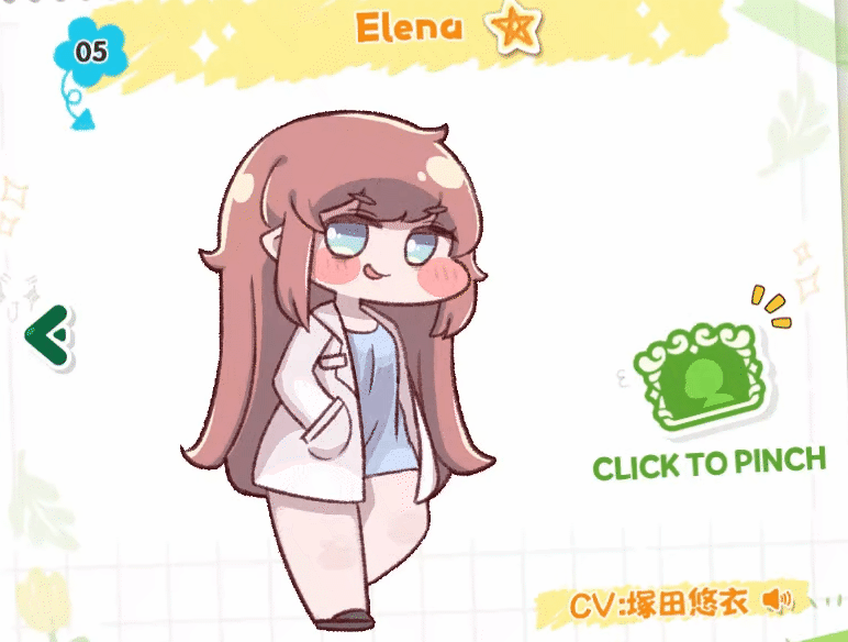 嘟嘟脸恶作剧角色Elena精灵之都市长形象展示