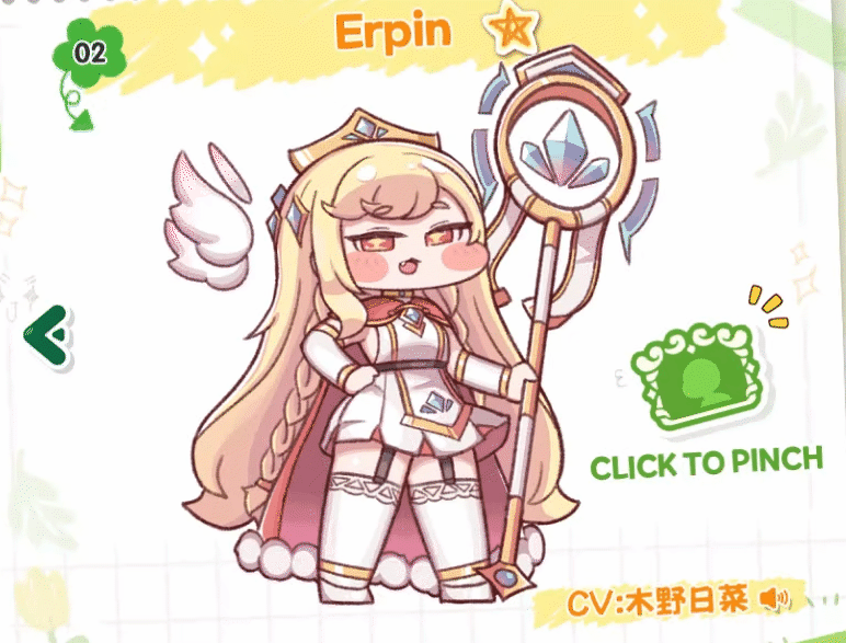 嘟嘟脸恶作剧角色Erpin精灵女王形象展示