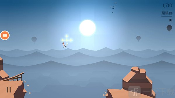 空中飞跃状态