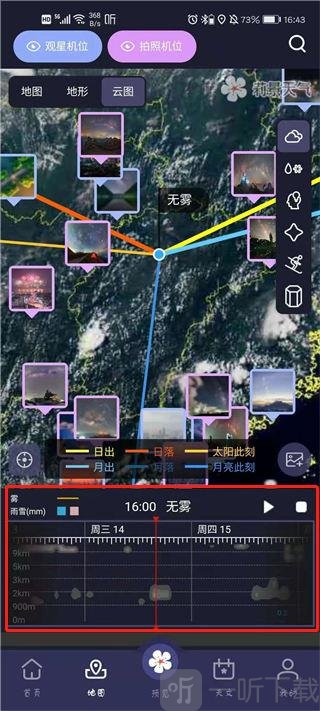 气象预报专业功能界面