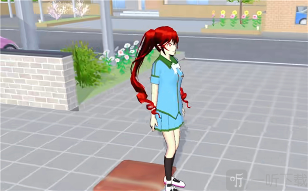 樱花校园模拟器无广告版蓝色夏季校服成品展示