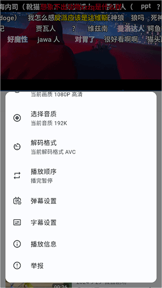 PiliPlus播放设置