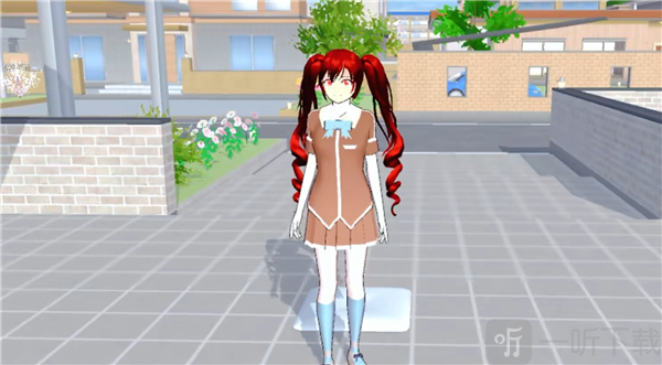 樱花校园模拟器无广告版棕色夏季校服效果展示