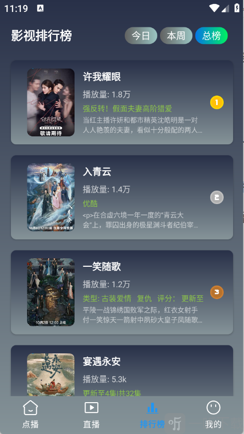 光映app影视排行榜