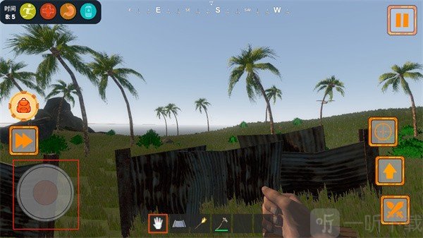 荒岛生存模拟3D版移动操作