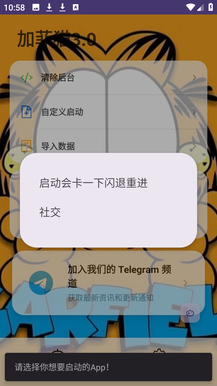 加菲猫3.0启动游戏