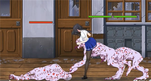 格斗少女尤里突变狗战斗