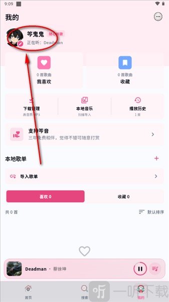 笒音音乐设置页面