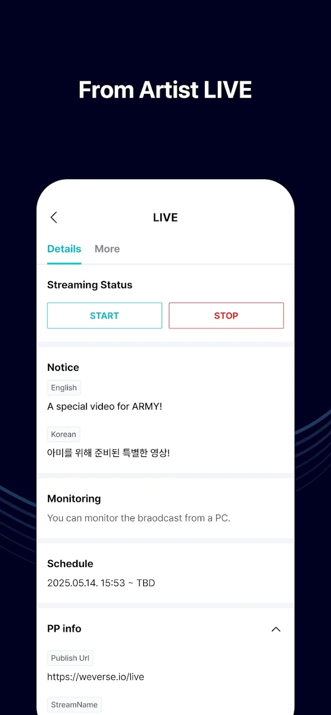 Weverse Backstage