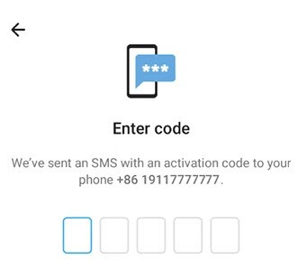 Telegram填写登录验证码