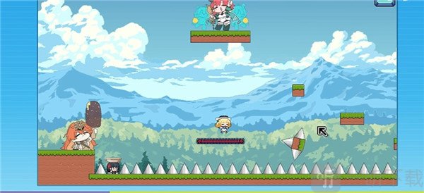 横版跳跃操作示意