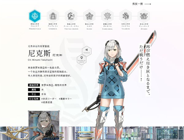 余烬物语理性的世界英雄介绍