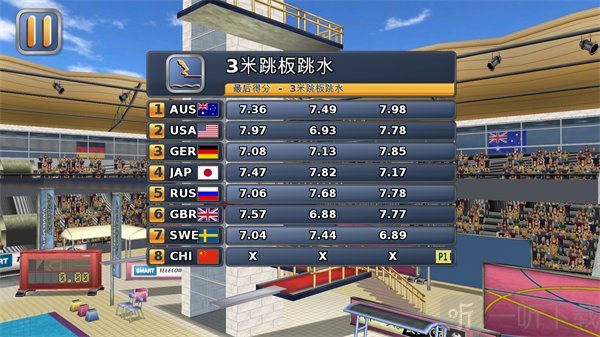 田径运动会2跳水玩法