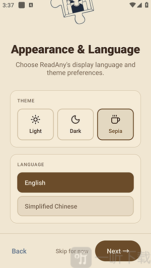 ReadAny阅读器语言设置
