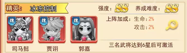 王者勋章手游冰冻控制阵容