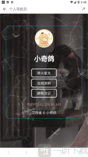 一个奇鸽网页效果