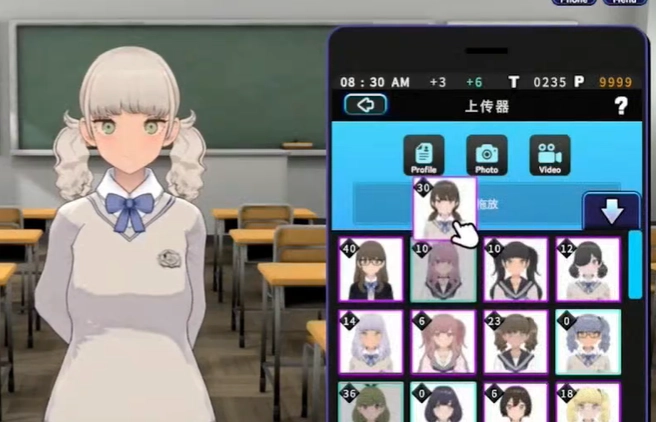 女孩收藏家角色姿势