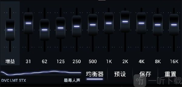 Poweramp最毒人声均衡器设置图