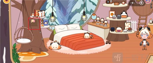 米加小镇树屋树干拼图碎片