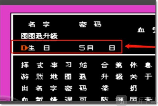 设置生日为5月5日