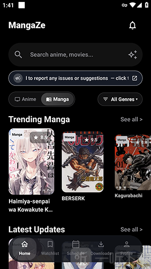 Animeze漫画板块热门内容展示