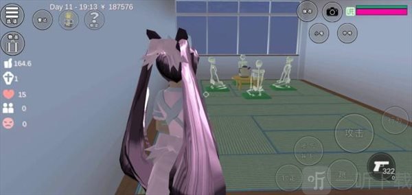 樱花校园模拟器1.038.87英文版雕像任务